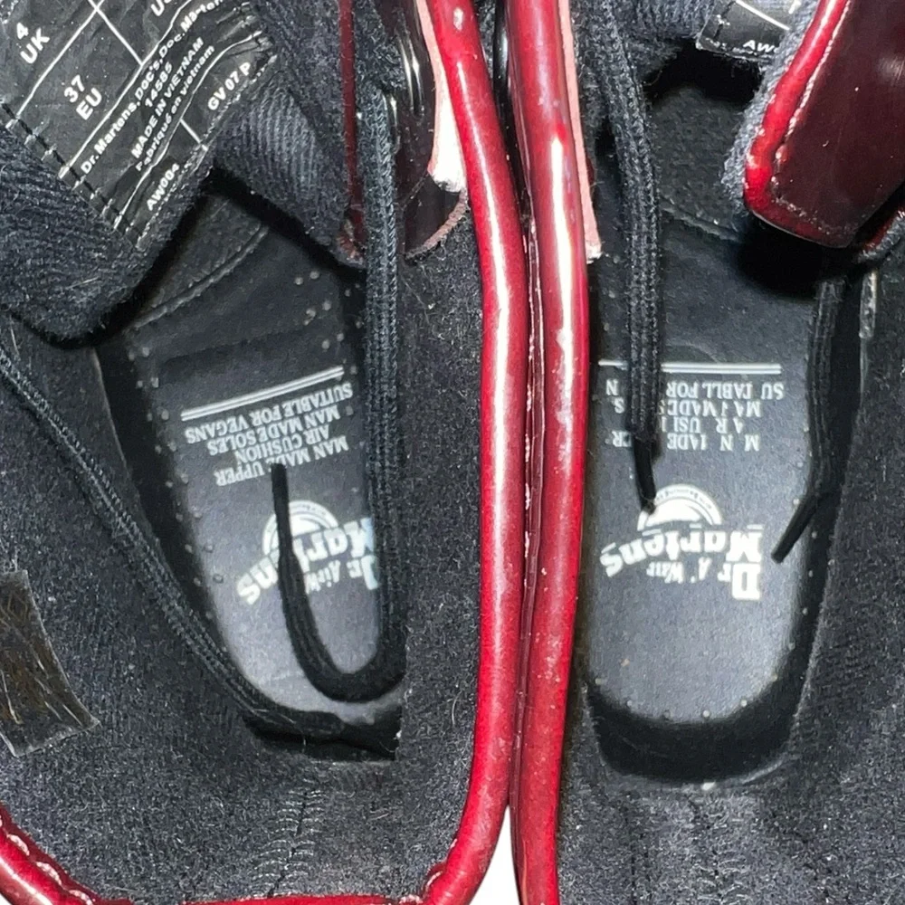 Dr Martens 1460 14585 Cherry Red Vegan Leather Ankle Boots Women’s US 6 - Picture 15 of 15